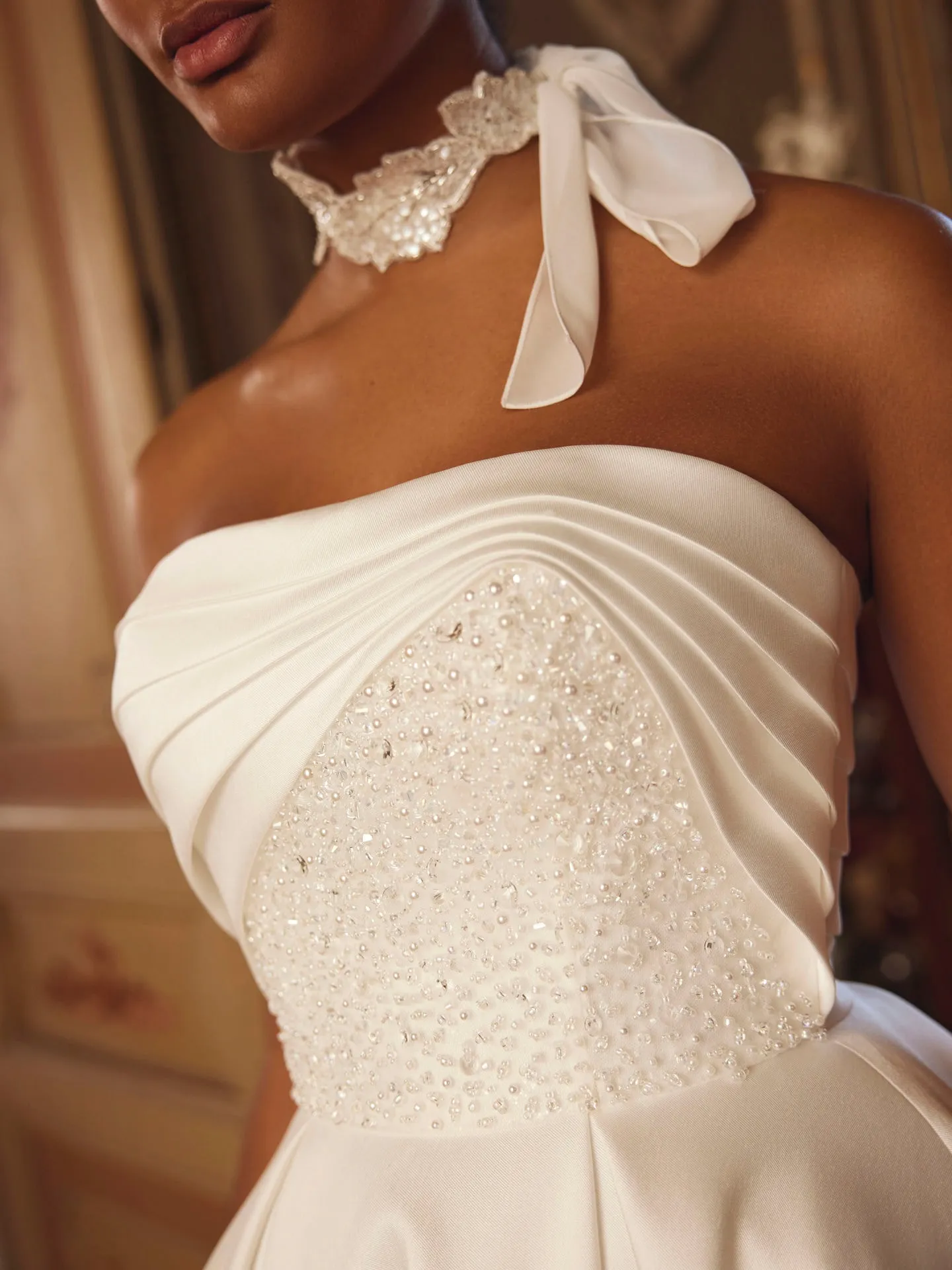 Brautschmuck: Glamour Necklace Ivory