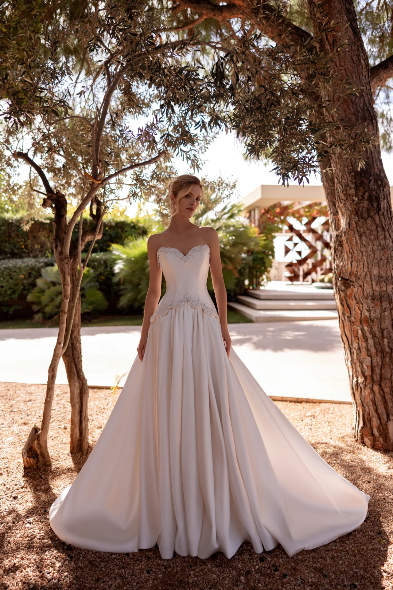 Brautkleid Mix and Match: Glam Classic Simple Ball Gown Ivory Top And Skirt Beading Mikado