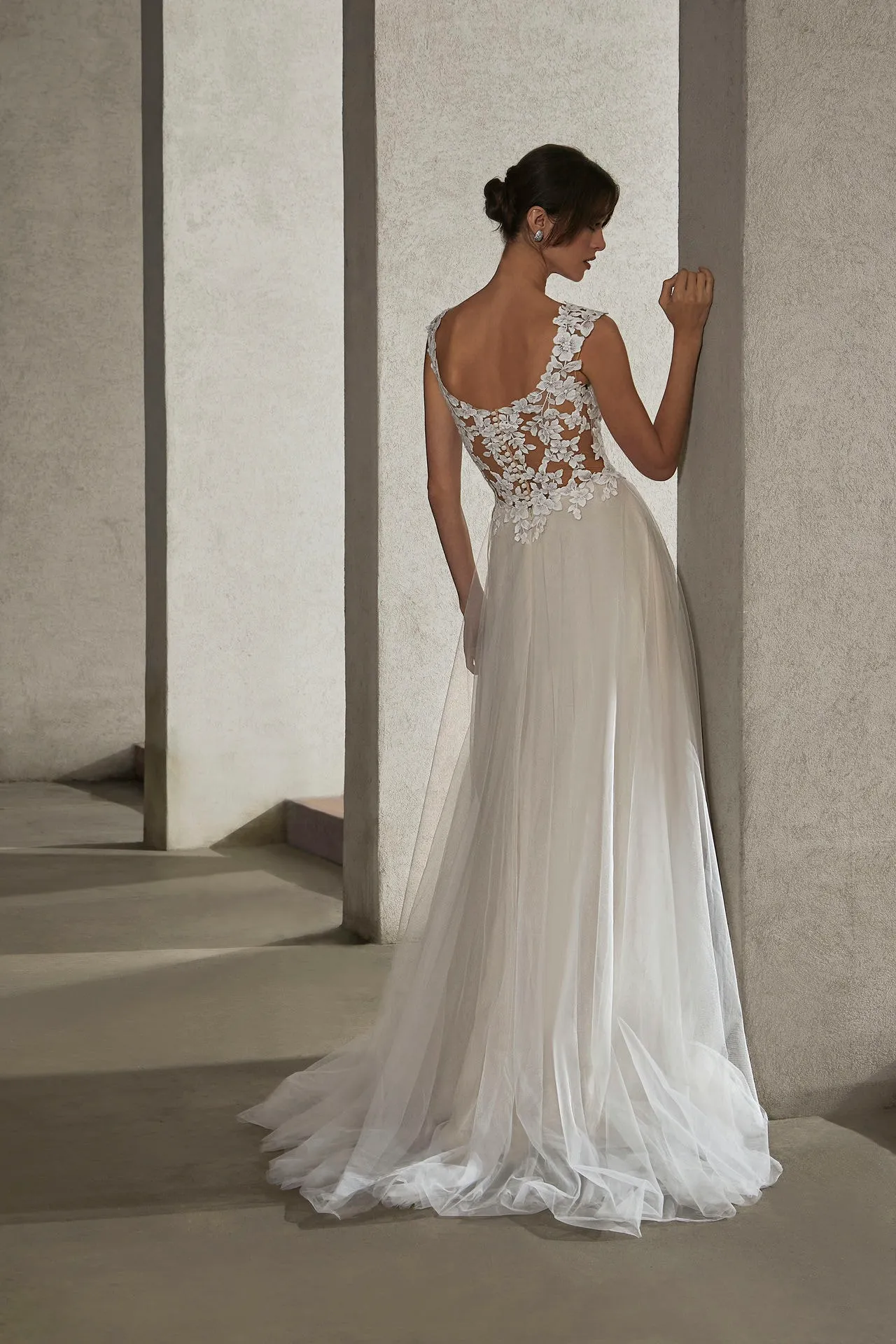 Standesamtkleid: A Linie Cap Sleeves