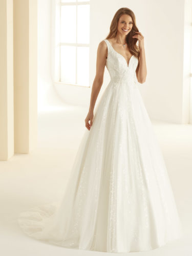 Brautkleider Bianco Evento 2020 LARISSA Bianco Evento Bridal Dress 1 Brautmode Nauheim