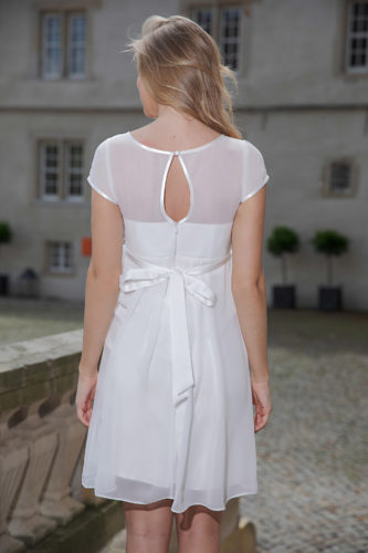 Kurzes Knielanges Umstandskleid Ivory Kollektion 2020 A7216 2 Brautmode Nauheim