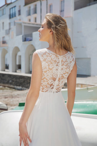 Langes Standesamtkleid Ivory Kollektion 2020 A7204 1 Brautmode Nauheim