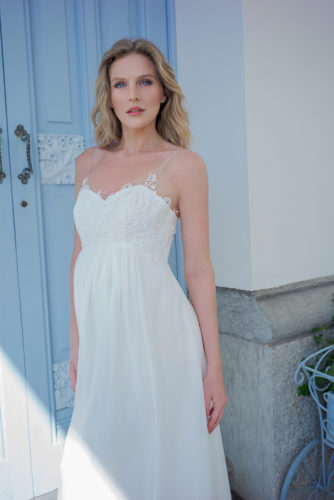 Langes Umstandskleid Ivory Kollektion 2020 A7217 4 Brautmode Nauheim