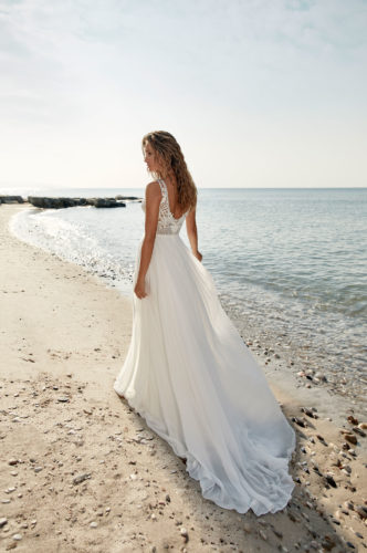 Herve Paris 2020 Boho Vintage Brautkleid Tartane B Brautmode Nauheim