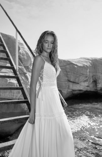 Herve Paris 2020 Boho Vintage Brautkleid Trignac F CU Brautmode Nauheim