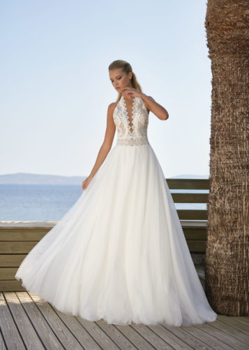 Herve Paris 2021 Vintage Brautkleid Vernon Afront 6972 Brautmode Nauheim