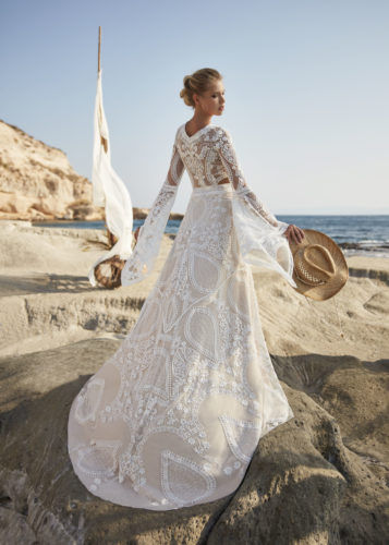 Herve Paris 2021 Vintage Brautkleid Vouvray Back 8970 Brautmode Nauheim