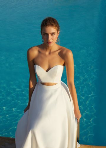 Destination Romance 2021 Vintage Brautkleid DR330 2 Brautmode Nauheim