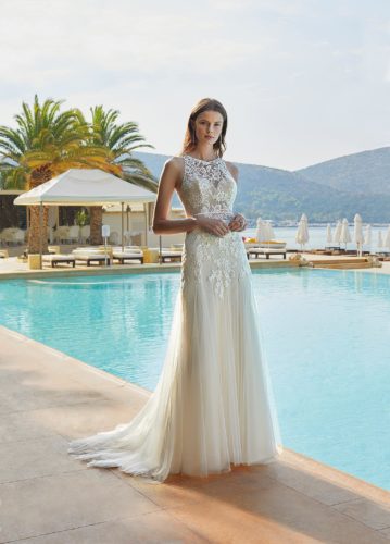 Destination Romance 2021 Vintage Brautkleid DR348 Brautmode Nauheim