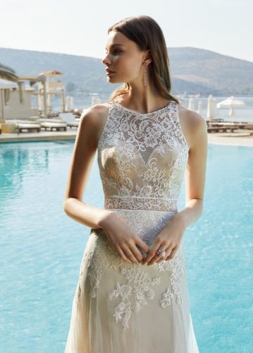 Destination Romance 2021 Vintage Brautkleid DR348 2 Brautmode Nauheim